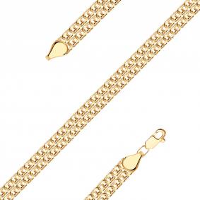 Золотой браслет плетение Бисмарк МАГНАТ МДвухрядный Бисмарк Б50 МДвухрядный Бисмарк Б50 фото